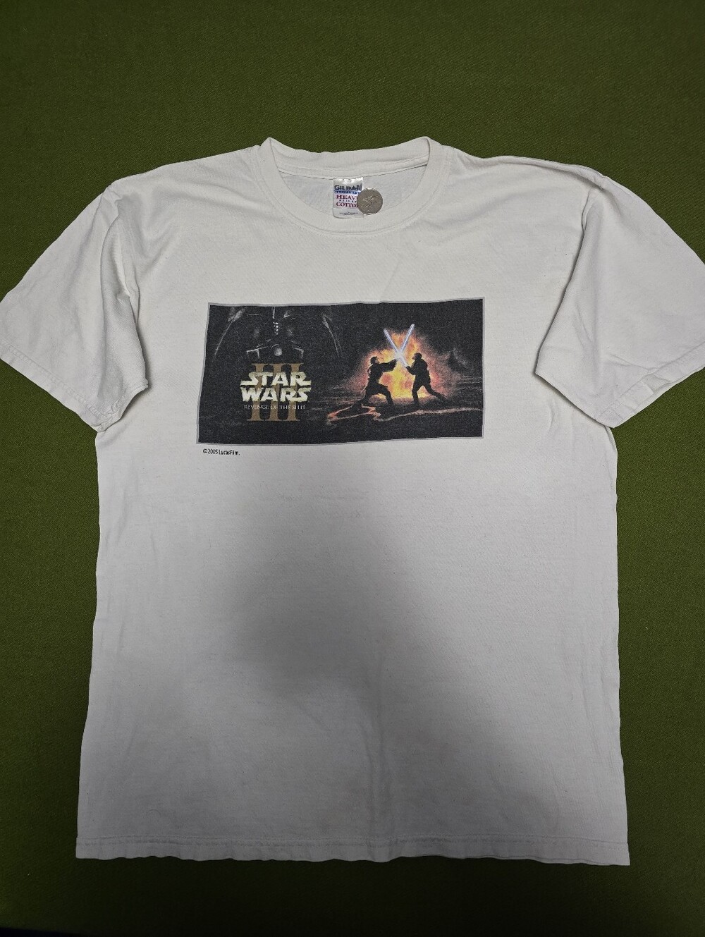 Vintage Star Wars III Graphic Men’s White T-Shirt